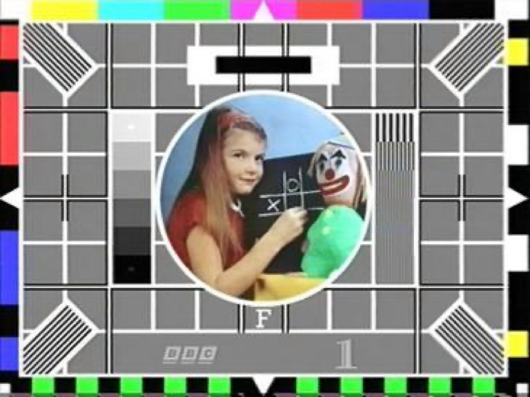 BBC Test Card F — clean unscrambled source