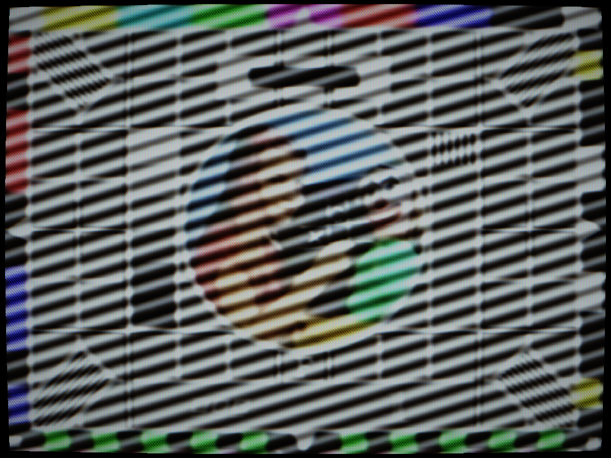 Co-channel interference — crawling herringbone pattern from distant transmitter